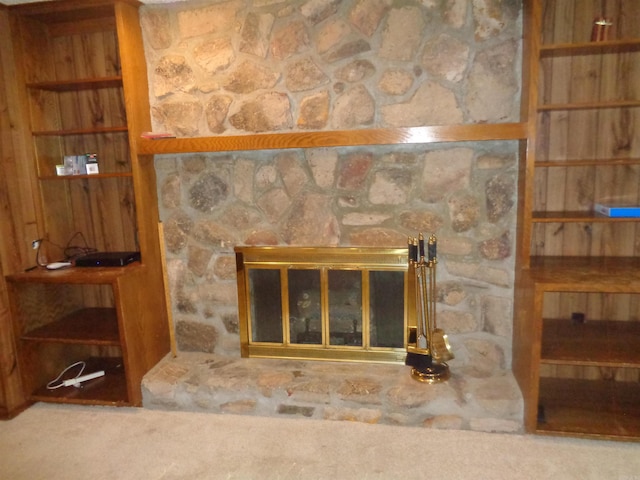 room details with a fireplace