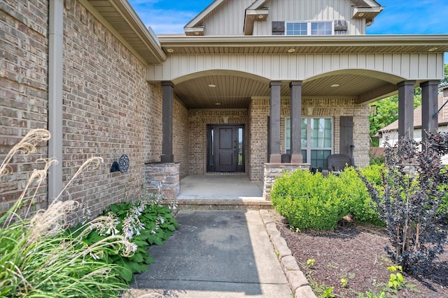 5485 Viney Creek Ln, Jonesboro, AR 72404 - entrance to property with brick siding and covered porch