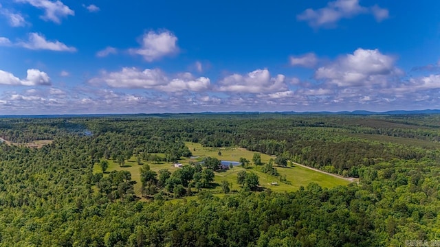 68 Tanner Dr, Bigelow, AR 72016 - aerial view with a wooded view