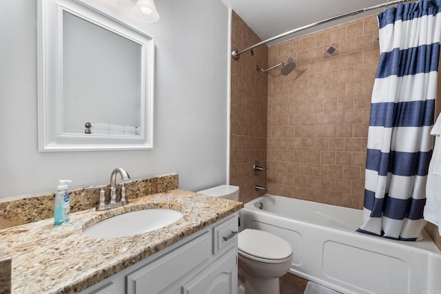 203 Stearns Pt Unit B6, Lake Hamilton, AR 71913 - full bathroom featuring vanity, shower / bath combo, and toilet
