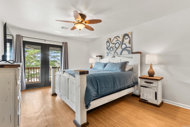 203 Stearns Pt Unit B6, Lake Hamilton, AR 71913 - bedroom featuring access to outside, light wood finished floors, baseboards, and visible vents