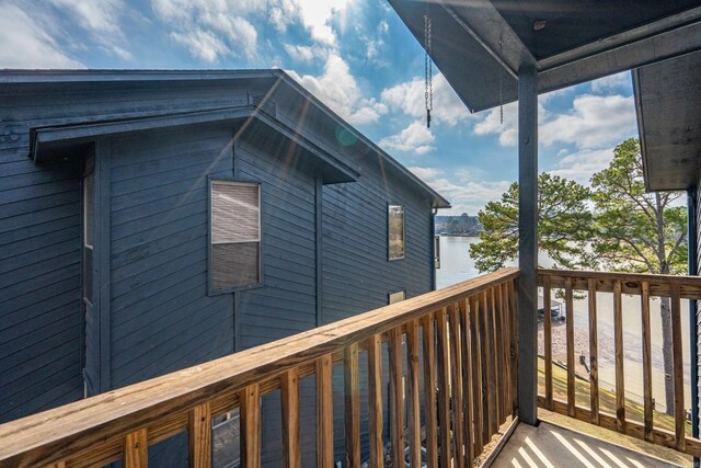 203 Stearns Pt Unit B6, Lake Hamilton, AR 71913 - wooden terrace with a water view