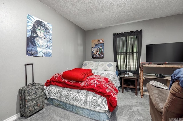 6322 US Highway 278, Rosston, AR 71858 - carpeted bedroom with a textured ceiling