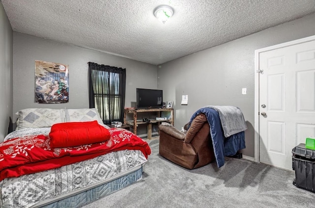 6322 US Highway 278, Rosston, AR 71858 - carpeted bedroom with a textured ceiling