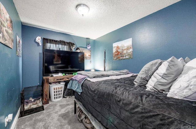 6322 US Highway 278, Rosston, AR 71858 - bedroom with carpet floors, a textured ceiling, and a textured wall