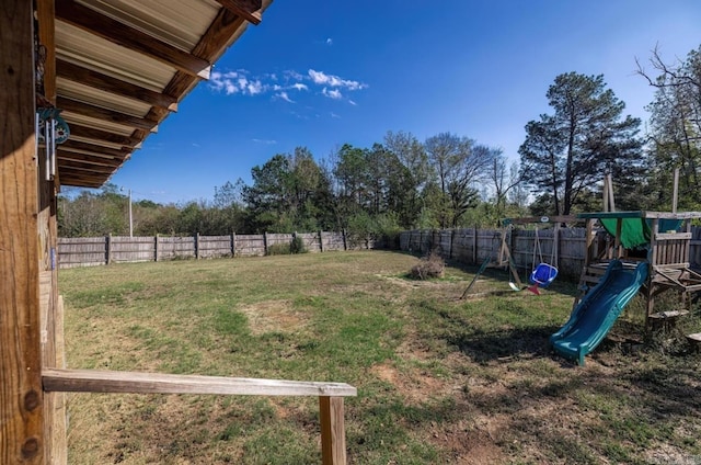 6322 US Highway 278, Rosston, AR 71858 - view of yard with a playground and a fenced backyard