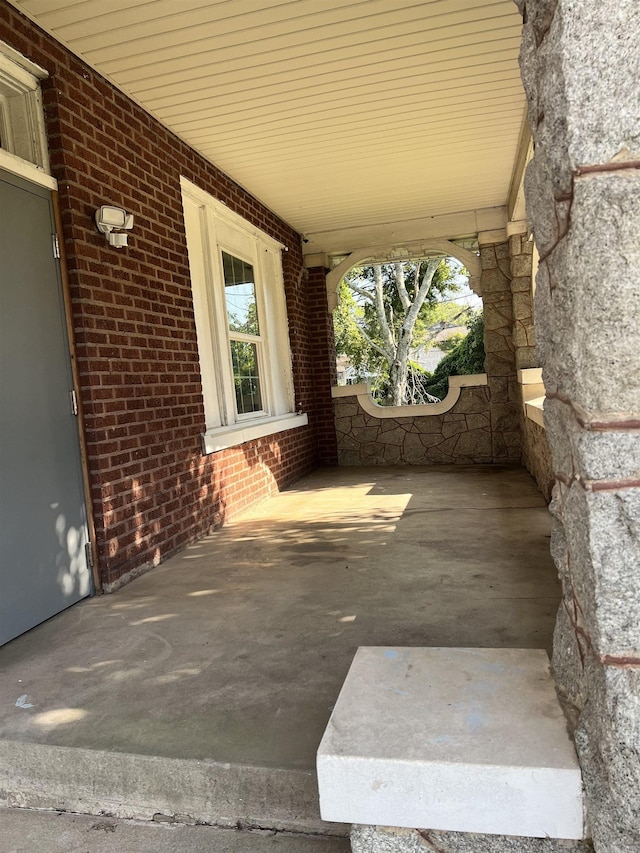 view of patio / terrace with a porch