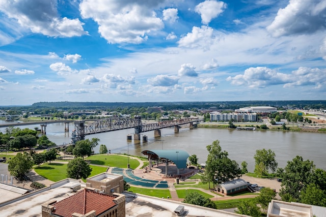 521 President Clinton Ave Unit 1306, Little Rock, AR 72201 - bird's eye view featuring a water view