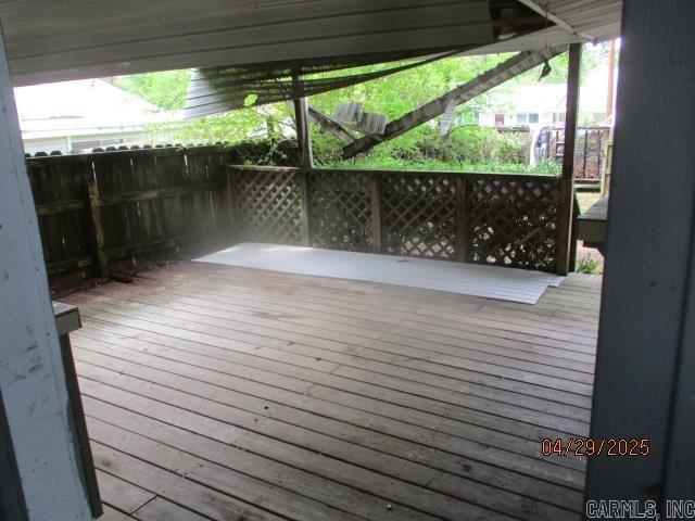 view of deck