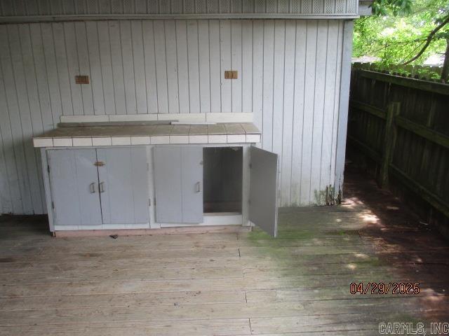 exterior space with fence
