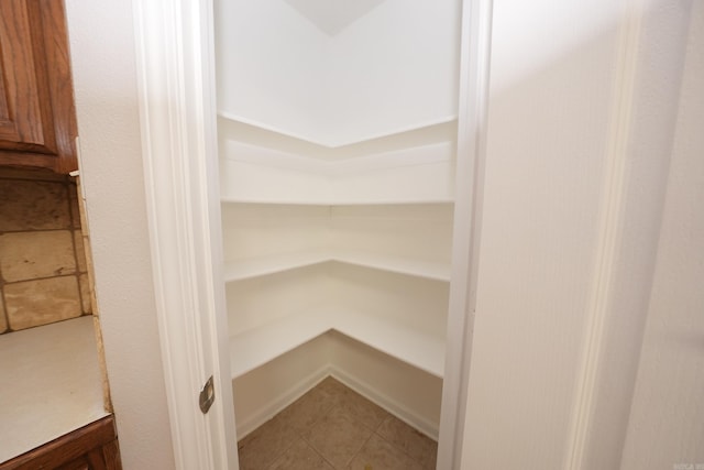 view of pantry
