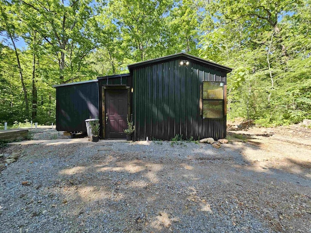 view of outbuilding featuring an outdoor structure