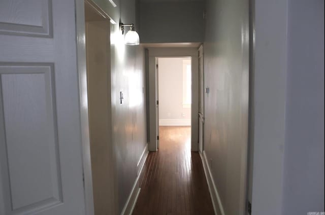 315 W 22nd St, Little Rock, AR 72206 - hall with baseboards and dark wood finished floors