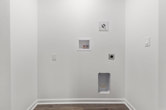 1914 Dennison St, Little Rock, AR 72202 - laundry room with baseboards, hookup for an electric dryer, laundry area, and hookup for a washing machine