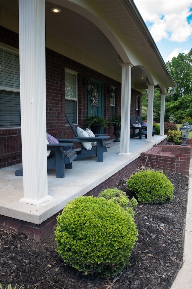102 Cordell Rd, Beebe, AR 72012 - view of patio / terrace with a porch