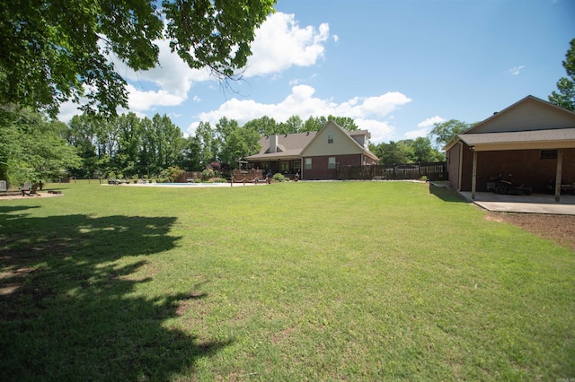 102 Cordell Rd, Beebe, AR 72012 - view of yard featuring a patio and fence