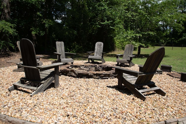 102 Cordell Rd, Beebe, AR 72012 - view of community featuring an outdoor fire pit