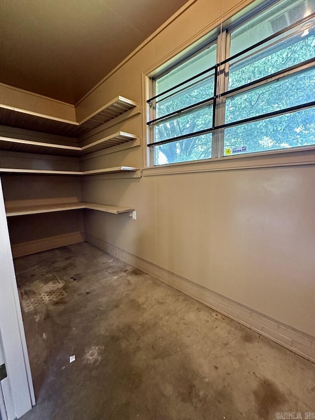 view of storage room