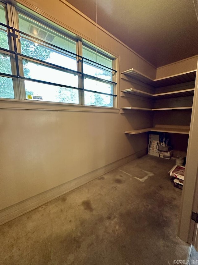 view of storage room