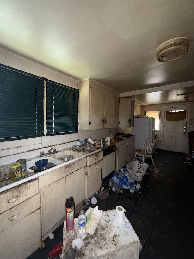 kitchen featuring white appliances