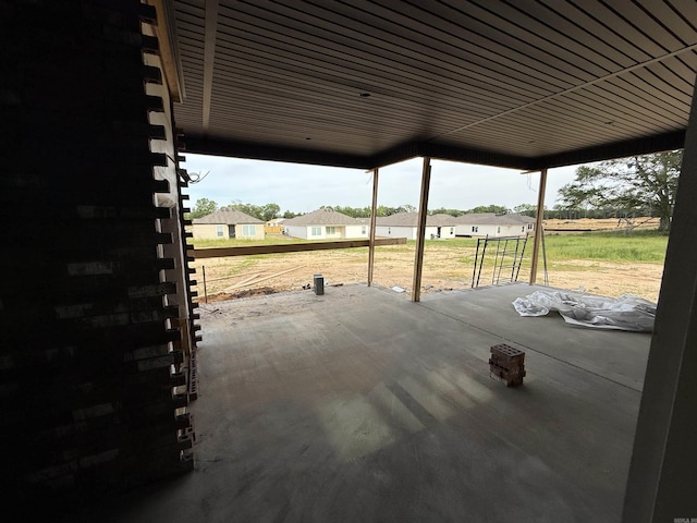 view of patio / terrace with a residential view