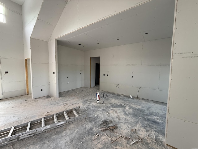 view of spare room