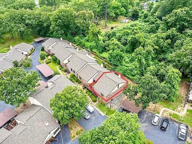 drone / aerial view featuring a residential view