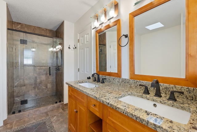 122 Apple Blossom Loop, Maumelle, AR 72113 - full bath featuring double vanity, a stall shower, and a sink