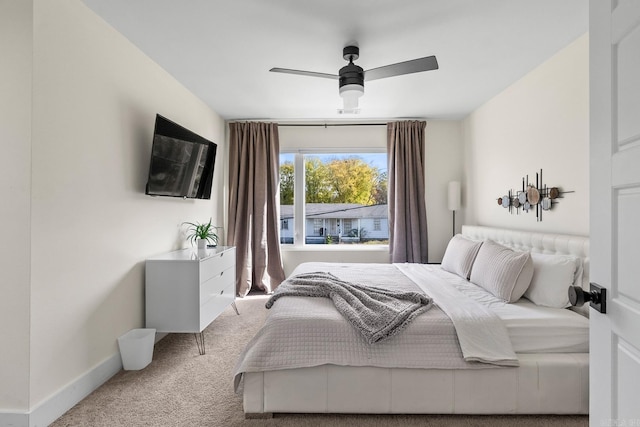 920 Park St, Little Rock, AR 72202 - carpeted bedroom with baseboards and ceiling fan