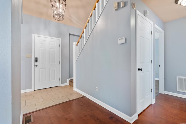 330 Melwood St, Hot Springs National Park, AR 71901 - foyer entrance featuring baseboards, visible vents, and wood finished floors