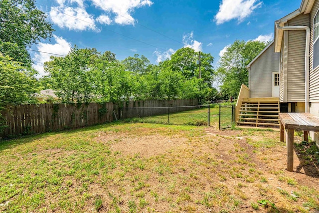 330 Melwood St, Hot Springs National Park, AR 71901 - view of yard with a fenced backyard and stairs