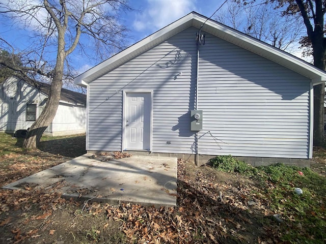 view of outdoor structure