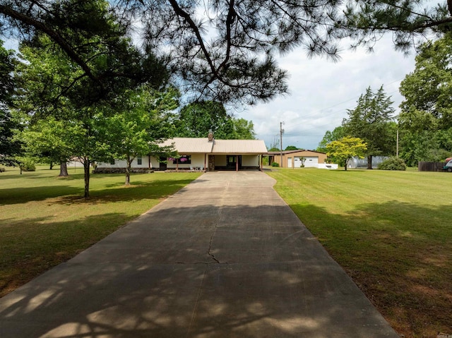 140 Bird Dove Ln, Heber Springs, AR 72543 - single story home with a carport, a front lawn, and driveway