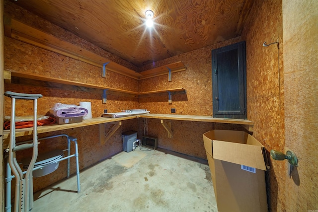 140 Bird Dove Ln, Heber Springs, AR 72543 - misc room with a workshop area and unfinished concrete flooring