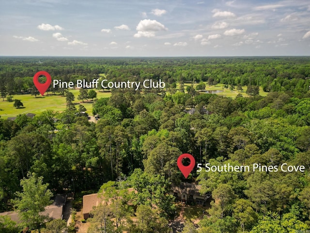 5 Southern Pines Cv, Pine Bluff, AR 71603 - aerial view with a view of trees