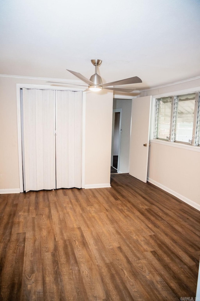 3801 S Hazel, Pine Bluff, AR 71603 - interior space with a ceiling fan, wood finished floors, and baseboards
