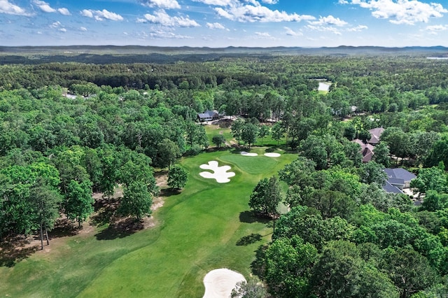 5 Granada Ln, Hot Springs Village, AR 71909 - aerial overview of property's location with a heavily wooded area and a golf course