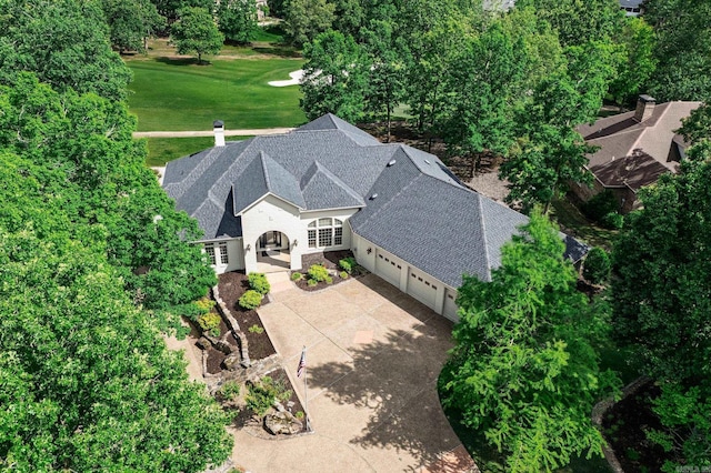 5 Granada Ln, Hot Springs Village, AR 71909 - aerial view of property and surrounding area featuring a tree filled landscape