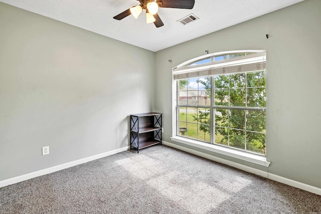 12 High Plains Dr, Cabot, AR 72023 - spare room with a ceiling fan, carpet floors, and baseboards