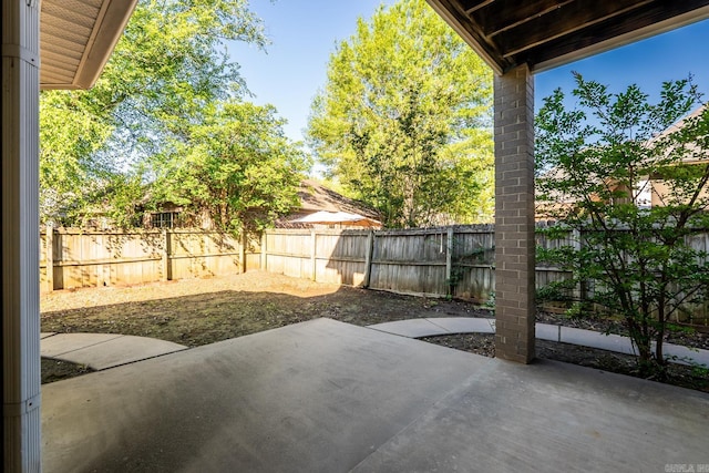 view of patio / terrace with a fenced backyard