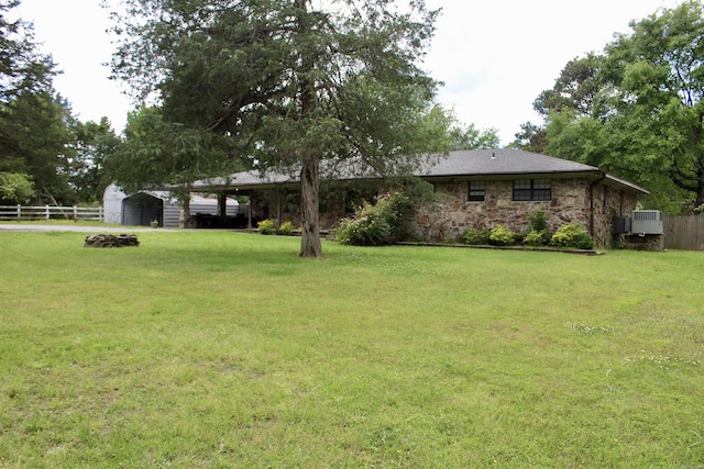 1843 Rocky Point Rd, Judsonia, AR 72081 - view of yard with an outdoor structure