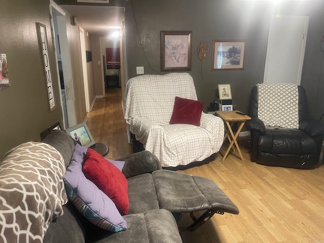 living room featuring wood finished floors