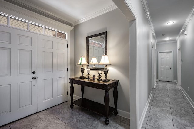 406 Parliament St, Little Rock, AR 72211 - foyer entrance with baseboards and ornamental molding
