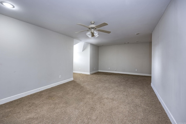 406 Parliament St, Little Rock, AR 72211 - carpeted spare room featuring ceiling fan and baseboards