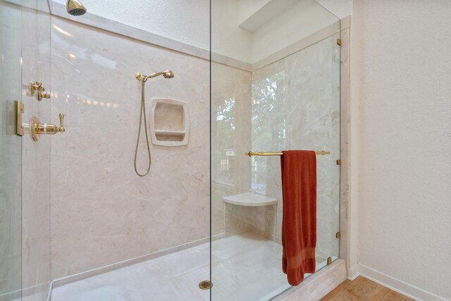 5000 Central Ave Unit 26-27, Hot Springs, AR 71913 - bathroom with a marble finish shower and baseboards