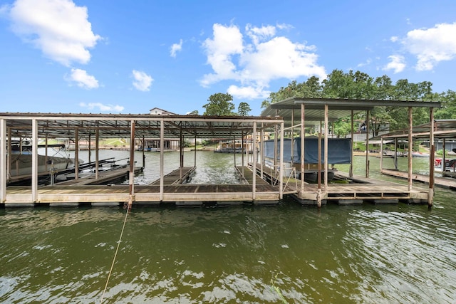 5000 Central Ave Unit 26-27, Hot Springs, AR 71913 - dock featuring boat lift and a water view