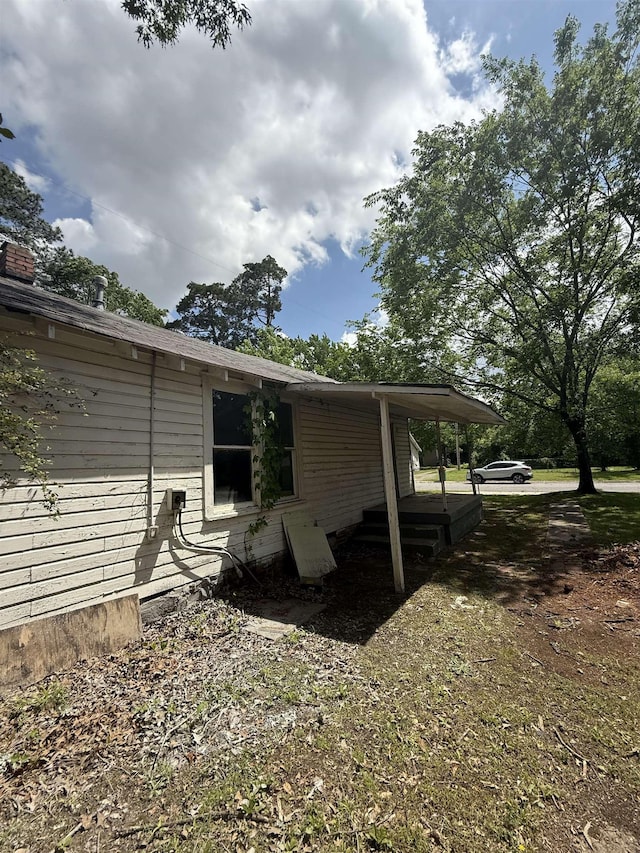 view of side of property