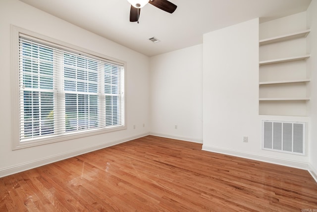 134 Myrick Ln, Hot Springs, AR 71913 - empty room featuring wood finished floors, baseboards, and ceiling fan