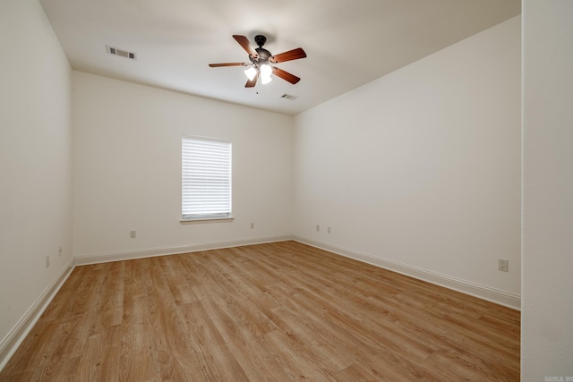 134 Myrick Ln, Hot Springs, AR 71913 - unfurnished room with light wood finished floors, a ceiling fan, and baseboards