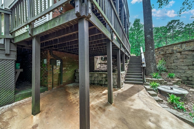 134 Myrick Ln, Hot Springs, AR 71913 - view of patio with stairway